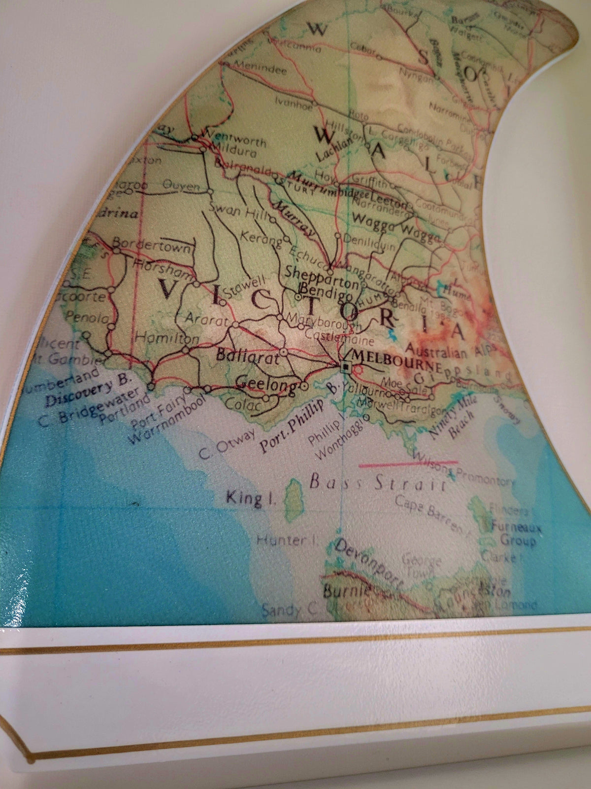 Melbourne Wooden Framed Fin Art