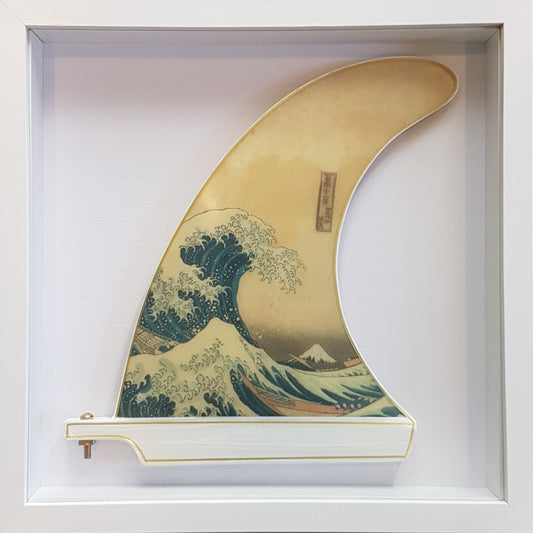 Great Wave Wooden Framed Fin Art