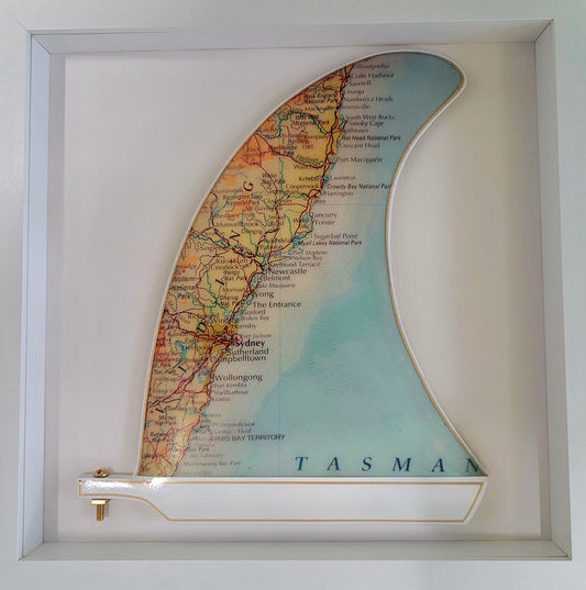 New South Wales Wooden Framed Fin Art