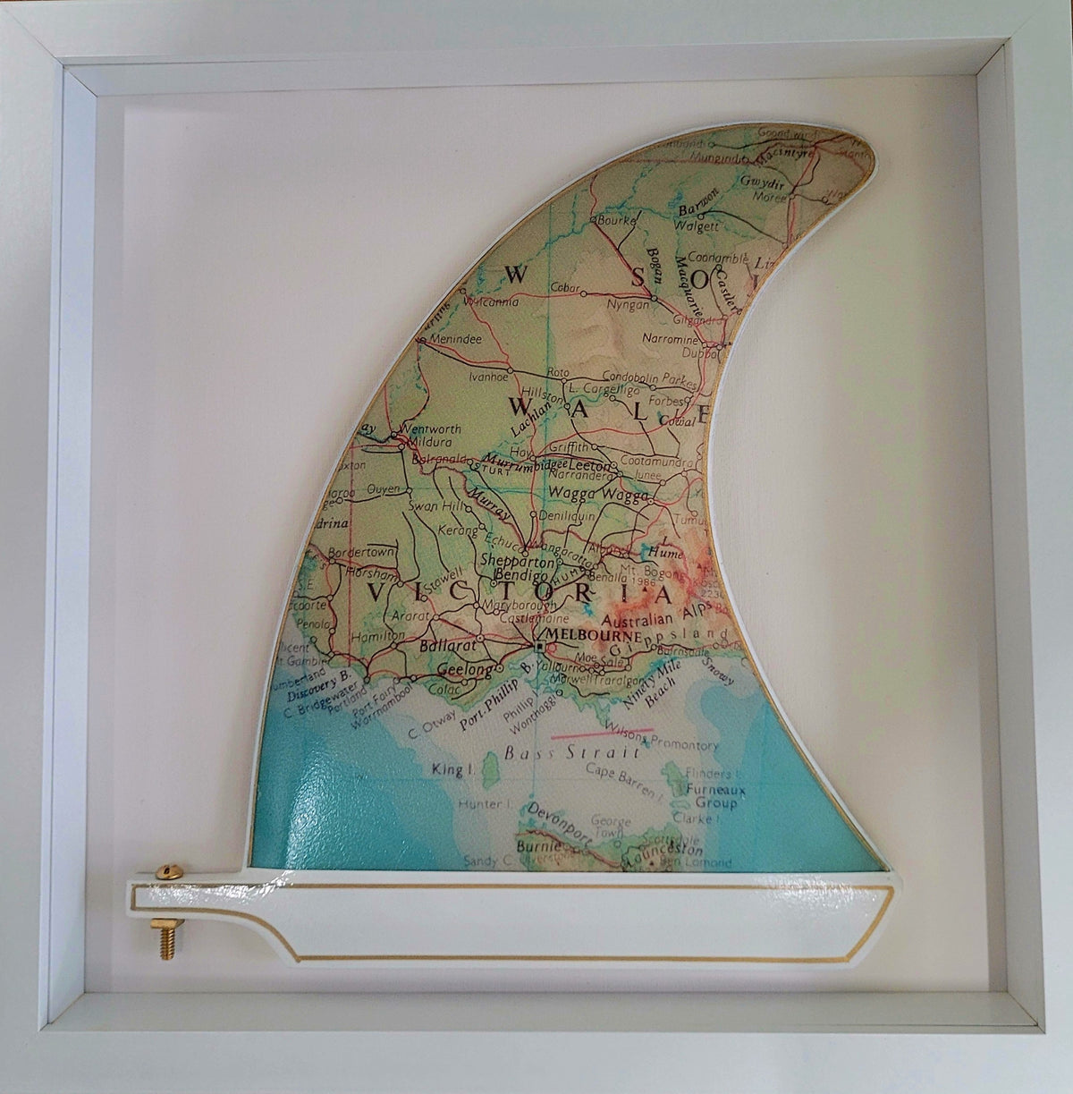 Melbourne Wooden Framed Fin Art