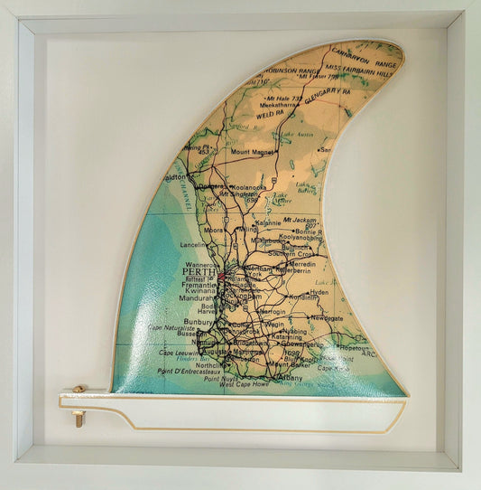 Perth Wooden Framed Fin Art