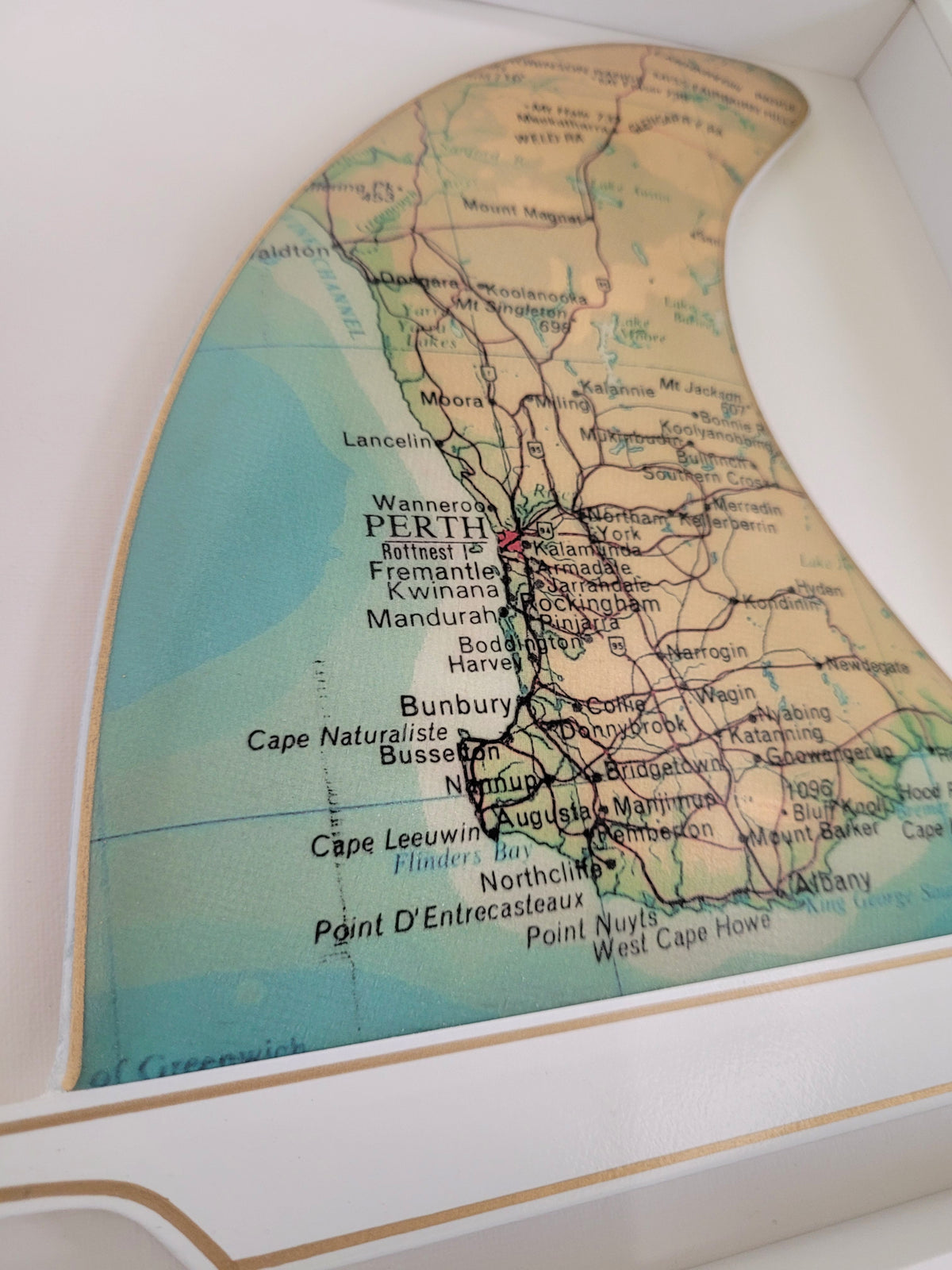 Perth Wooden Framed Fin Art