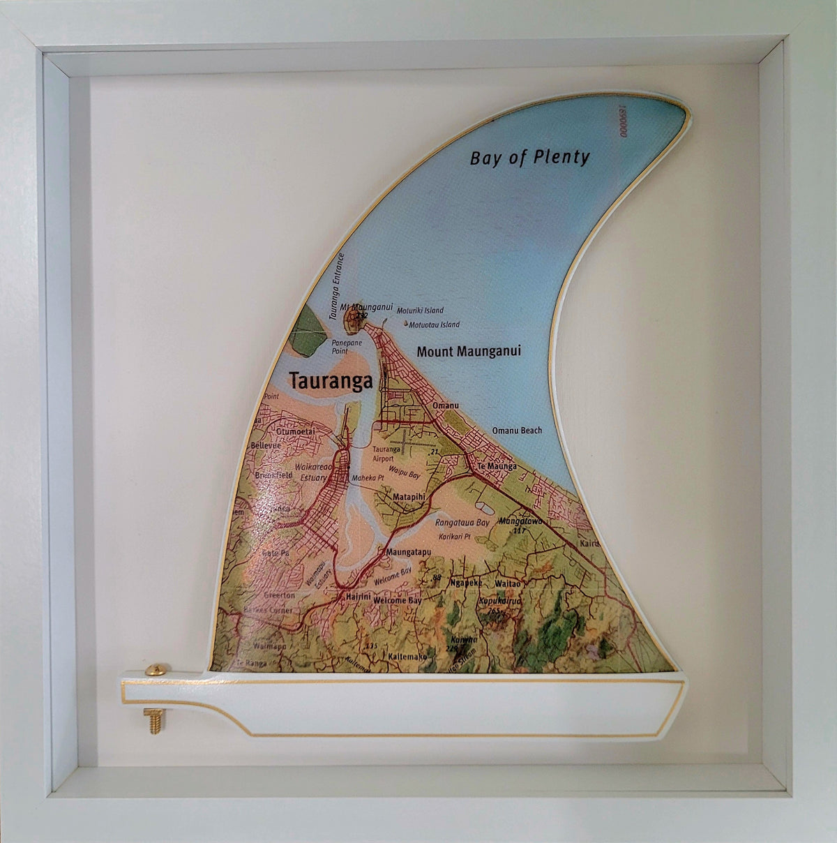 Bay Of Plenty Wooden Framed Fin Art