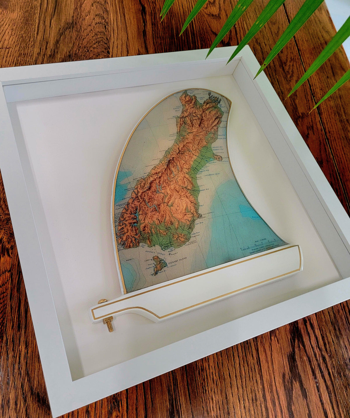 Te Waipounamu Wooden Framed Fin Art