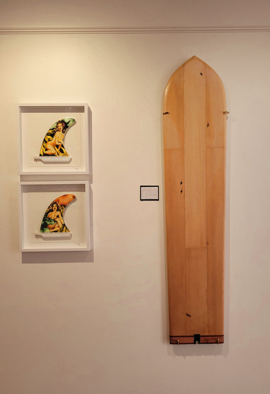 Traditional Kauri Alaia surfboard